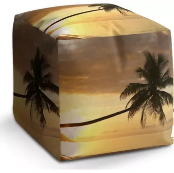 Taburet Sablio Taburet Cube Palma: 40x40x40 cm