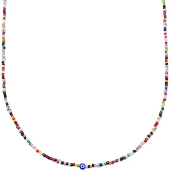Náhrdelník Amalfi | Barevný náhrdelník ze skleněných korálků Multi - Lucleon
