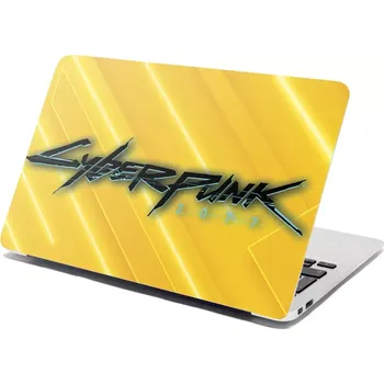 samolepka Sablio Samolepka na notebook Cyberpunk 2077 Žlutý - 29x20 cm
