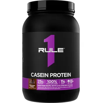 Protein Rule1 Kaseinový proteinový prášek 952 g Příchuť: Čokoládový fondán