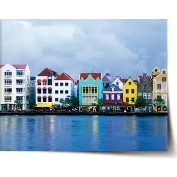 Plakát Sablio Plakát Domky u moře - 60x40 cm