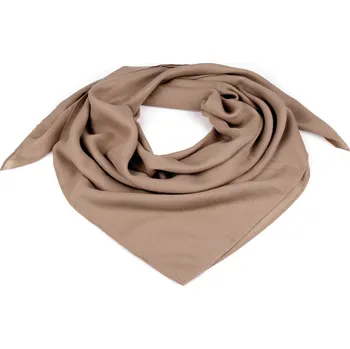 Šátek Šátek jednobarevný 90x90 cm, malé, 9 béžová