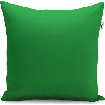Polštář Sablio Polštář Tmavě zelená - 40x40 cm