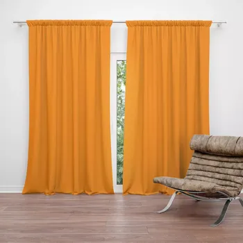 Závěs Sablio Závěs Oranžová: 2ks 140x250cm