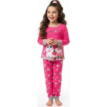 Dívčí pyžamo KUGO MP5868 Růžová 128