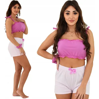 Dámské pyžamo Born2rest dámské pyžamo bavlna růžové, velikost XS