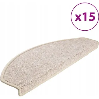 Nášlap na schod Protiskluzové nášlapy na schody Všívané PP Taupe 65x24x4 cm