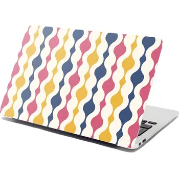 samolepka Sablio Samolepka na notebook Barevné křivky - 29x20 cm