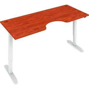 Ergo výškově nastavitelný kancelářský stůl MOTION ERGO, 180 x 90 cm, buk/šedý