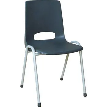 Jídelní židle Plastová jídelní židle Pavlina Grey, antracit, šedá konstrukce