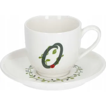 LA PORCELLANA BIANCA SOLOTUA Šálek s podšálkem 90 ml, Vzor O