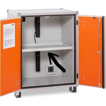 Skříňka na nářadí Polička do skříní pro ukládání a nabíjení beterií 22889