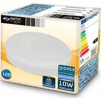 Žárovka LED žárovka Masterled GX53, teplá bílá 2700 K, 10 W, 935 lm, 230 V