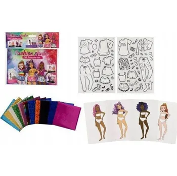 kreativní sada Teddies Kreativní sada Kouzlení fóliovými obrázky Módní návrhářka