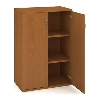 Nábytek Střední široká skříň Strong, 115,2 x 80 x 40 cm, s dvířky, dezén třešeň