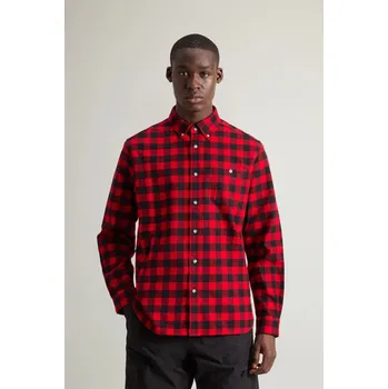 Pánská košile KOŠILE WOOLRICH TRADITIONAL FLANNEL SHIRT RED BUFFALO