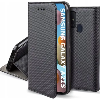 Pouzdro na mobilní telefon Flipové pouzdro Hero Case pro Samsung Galaxy A21s, černé