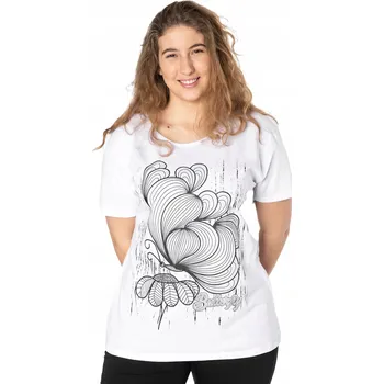 Dámské tričko Velké Dámské Tričko Halenka Tílko KD13-7 5XL