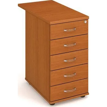 Přístavbový kontejner, 75,5 x 40 x 80 cm, 5 zásuvek, dezén třešeň