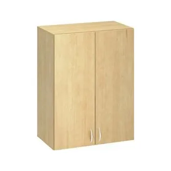 Nábytek Přístavbová střední široká skříň Alfa 500, 104,5 x 80 x 47 cm, s dvířky, dezén divoká hruška