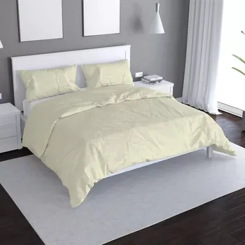 Povlečení Sablio Povlečení Bílá slonová kost - 140x220 / 90x70