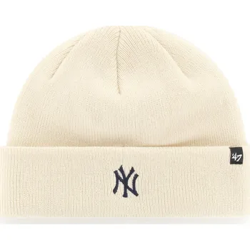 Čepice Zimní čepice 47 MLB NEW YORK YANKEES RANDLE '47 CUFF KNIT B-RNDLE17ACE-NTA – Béžová
