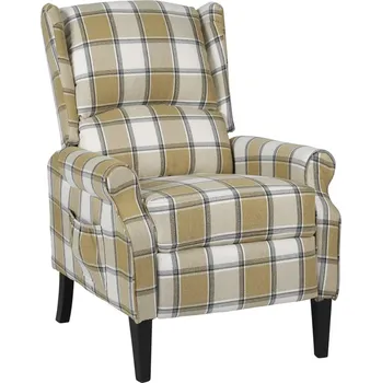 Křeslo vidaXL Polohovací křeslo zelené textil