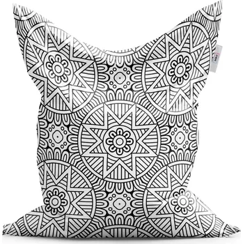 Sedací pytel Sablio Sedací vak Classic Hvězdy mehendi - 150x100 cm
