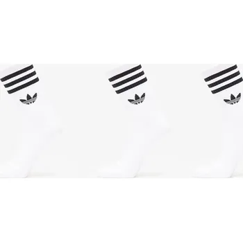 Pánské oblečení Ponožky adidas 3 Stripes Crew Socks 3-Pack White/ White/ White L