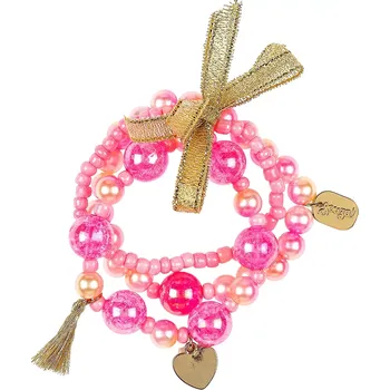 Náramek Souza - Dětské růžové náramky Alky, sada 3 ks