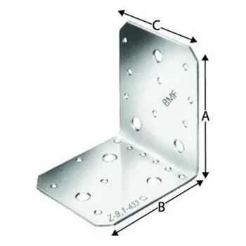 Sada nářadí Simpson Strong-Tie® AB55365 (0736501) - Úhelník konstrukční 65x65x55mm tloušťka 2,5mm