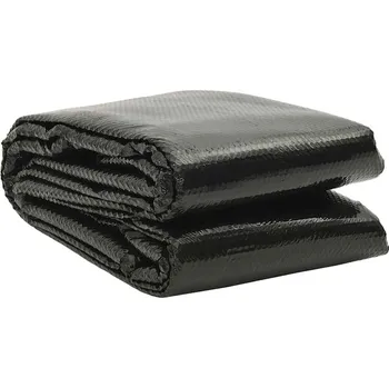 Bazén vidaXL Kryt na bazén černý 732 x 366 cm PE