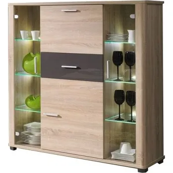 Vinotéka MOB Fishburn F2 (sonoma + grafit)