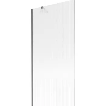 Vanová zástěna Mexen Next, 1-křídlová vanová zástěna 90 x 150 cm, 6mm sklo Ribs, broušená grafitová, 895-090-000-00-09-66