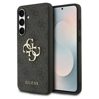 Pouzdro na mobilní telefon Guess PU 4G Metal Logo Zadní Kryt pro Samsung Galaxy S25 FE Grey