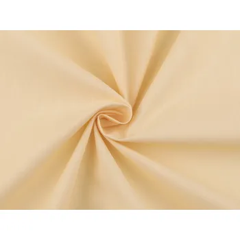 Bavlněná látka / plátno jednobarevná šíře 220 cm, střední, (23) vanilková