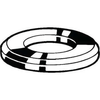 Dílna Plochá podložka se zkosením DIN 125-1B Mosaz Poniklované M5