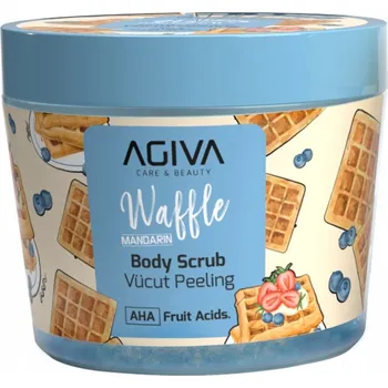 Tělový peeling Turecký tělový peeling MANDARINKOVÝ Oplatek Ovocné AHA kyseliny 300ml AGIVA