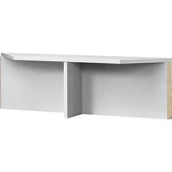 Rohová stolová nástavba Baron, délka 80 cm, světle šedá