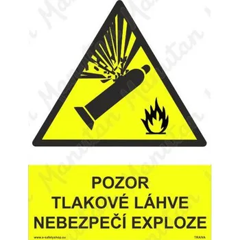 Kancelář Pozor tlakové láhve, plast 210 x 297 x 2 mm A4