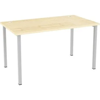Kancelářský stůl Abonent, 140 x 80 x 75 cm, rovné provedení, dezén javor