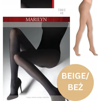Dámské punčochy Marilyn hladké Punčocháče KLASICKÉ ELASTICKÉ MATNÉ DÁREK PUNČOCHÁČE den béžové Béžové velikost 3