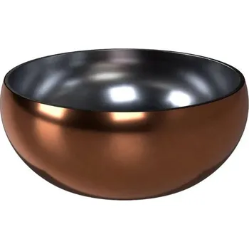 Miska pro psa Nerezová miska DOG FANTASY dvojitá stěna rosegold (376ml) 12cm