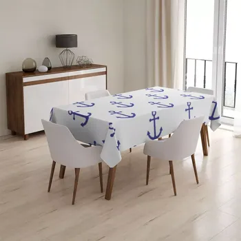 ubrus Sablio Ubrus Modré kotvy - 90x90 cm