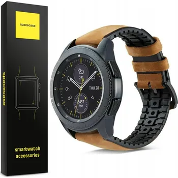 Řemínek na hodinky Řemínek Spacecase pro Samsung 20-20mm hnědý