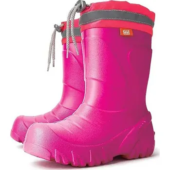 Dívčí holínky DEMAR dívčí zateplené holínky-sněhule MAMMUT-S 111747 růžové NP