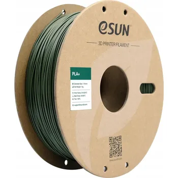 Filament Filament Zielony Olivový pro 3D tiskárny PLA+ eSUN 1.75 mm - 1000 g