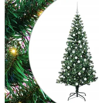 Vánoční stromek Umělý vánoční stromek s osvětlením, 180 cm zelená