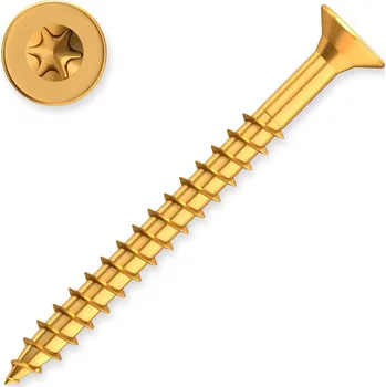 Vrut Vrut se zapuštěnou hlavou Valenta ZT 4x35/24, hvězdička hlava, žlutý zinek, částečný závit (58040035)