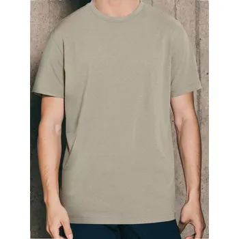 Pánské tričko Sinsay - Tričko basic - béžová - 534EY-80X - 534EY-80X-XL